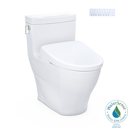 Toto Legato 1.28 GPF One Piece Elongated Toilet, Tornado Flush, CEFIONTECT Glaze, EWATER+ MW6244726CEFG#01